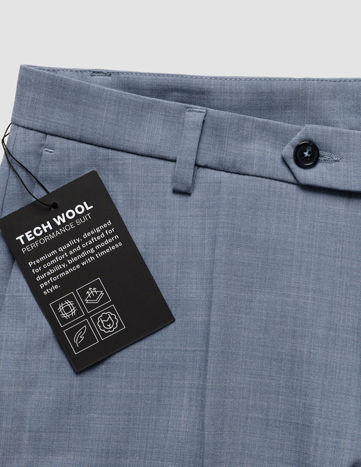 Tech Wool Suit Light Blue